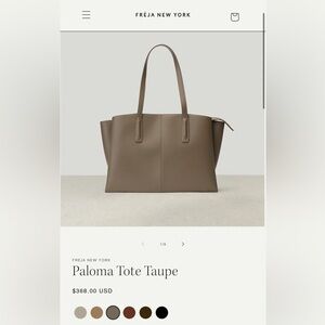 Freja New York Paloma Tote in Taupe